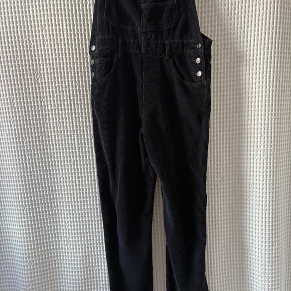 Free People We the Free Ziggy Overall black corduroy women's size medium - Picture 8 of 8